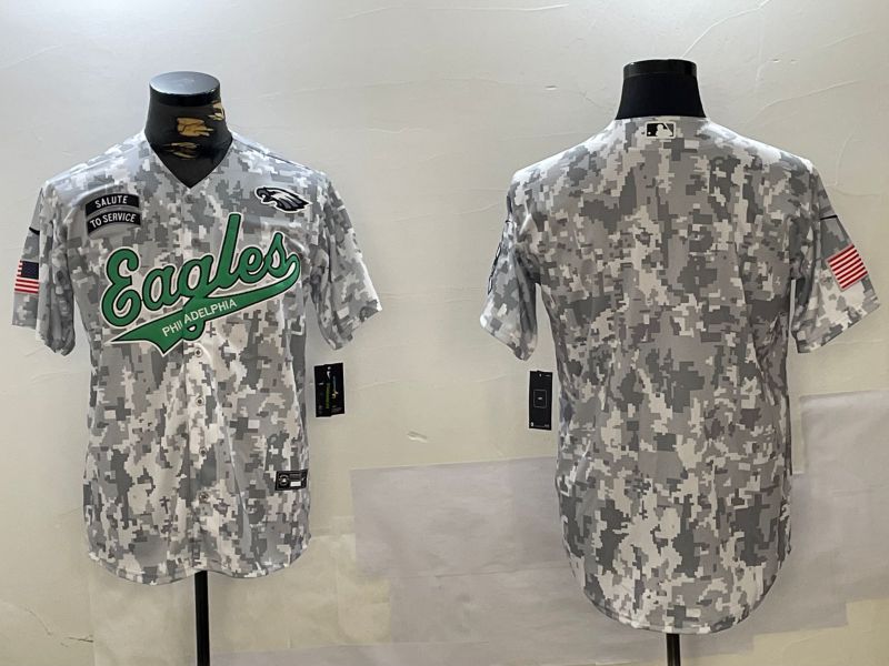 Men Philadelphia Eagles Blank Nike Arctic Camo 2024 Salute to Service Limited NFL Jersey style 10->philadelphia eagles->NFL Jersey